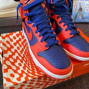 Nike Blue and Red Sneakers